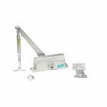 Global Door Controls Light Duty Commercial Grade 3 Door Closer with Parallel Arm Bracket in Aluminum - Size 4 TC304-PA-AL